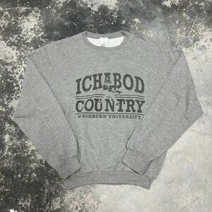 90s Washburn University Ibonod Country sweatshirt shirt grey